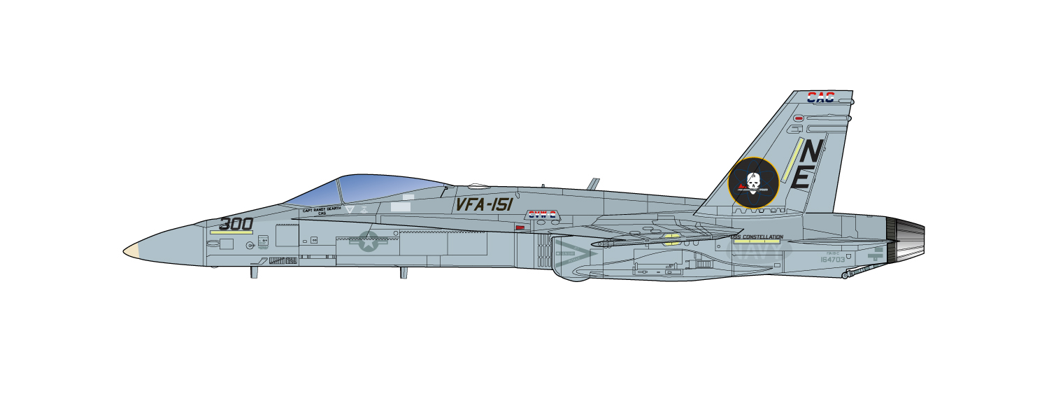 1/144 アメリカ海軍艦上戦闘機 F/A-18C ホーネット NAF厚木