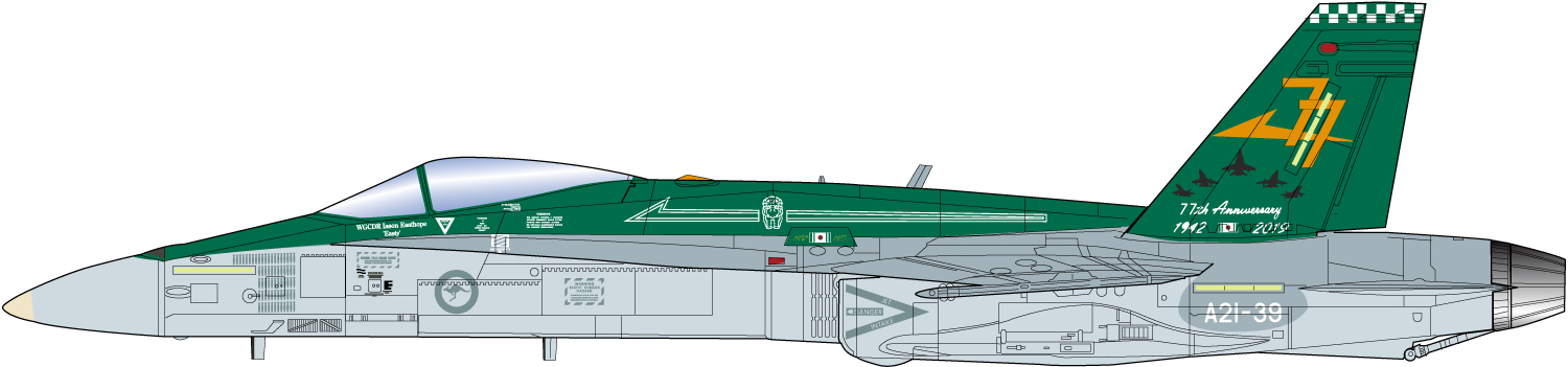 PLATZ 1/144 RAAF Fighter F/A-18A Hornet NO.77SQ 77th Anniv.