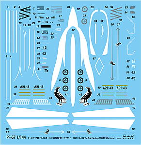 1/144 RAAF F/A-18A Hornet of No. 75 SQ 2021 livery "Magpie"