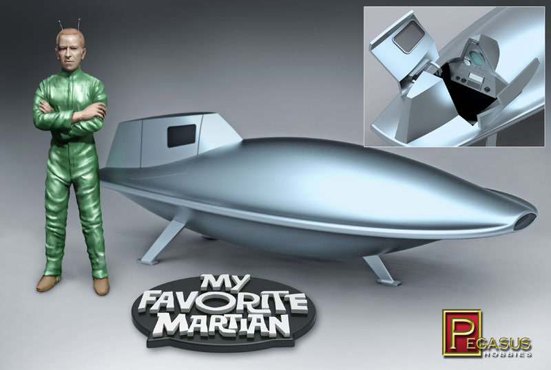 My Favorite Martian Uncle Martin & Spaceship 1/18 Pegasus