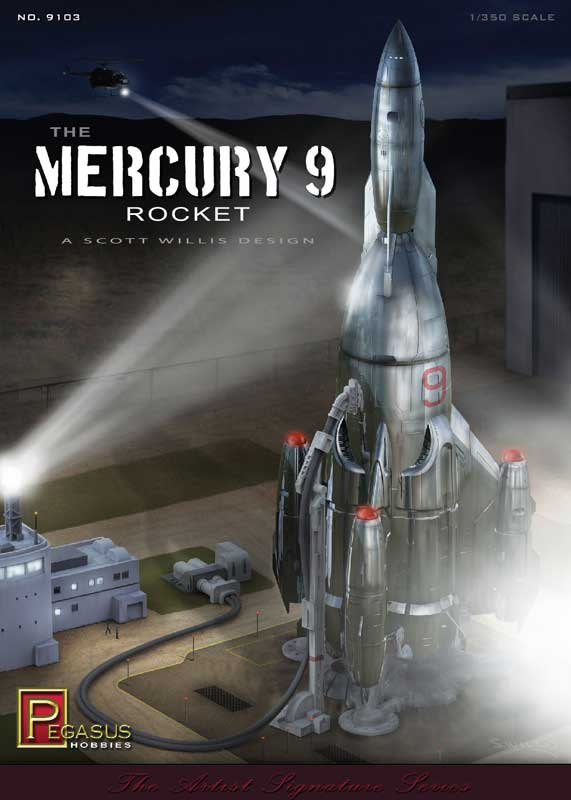 PEGASUS 1/350 THE MERCURY 9 ROCKET