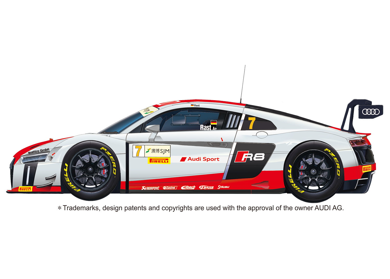 PLATZ / NUNU 1/24 Audi R8 LMS 2015 MACAU FIA GT