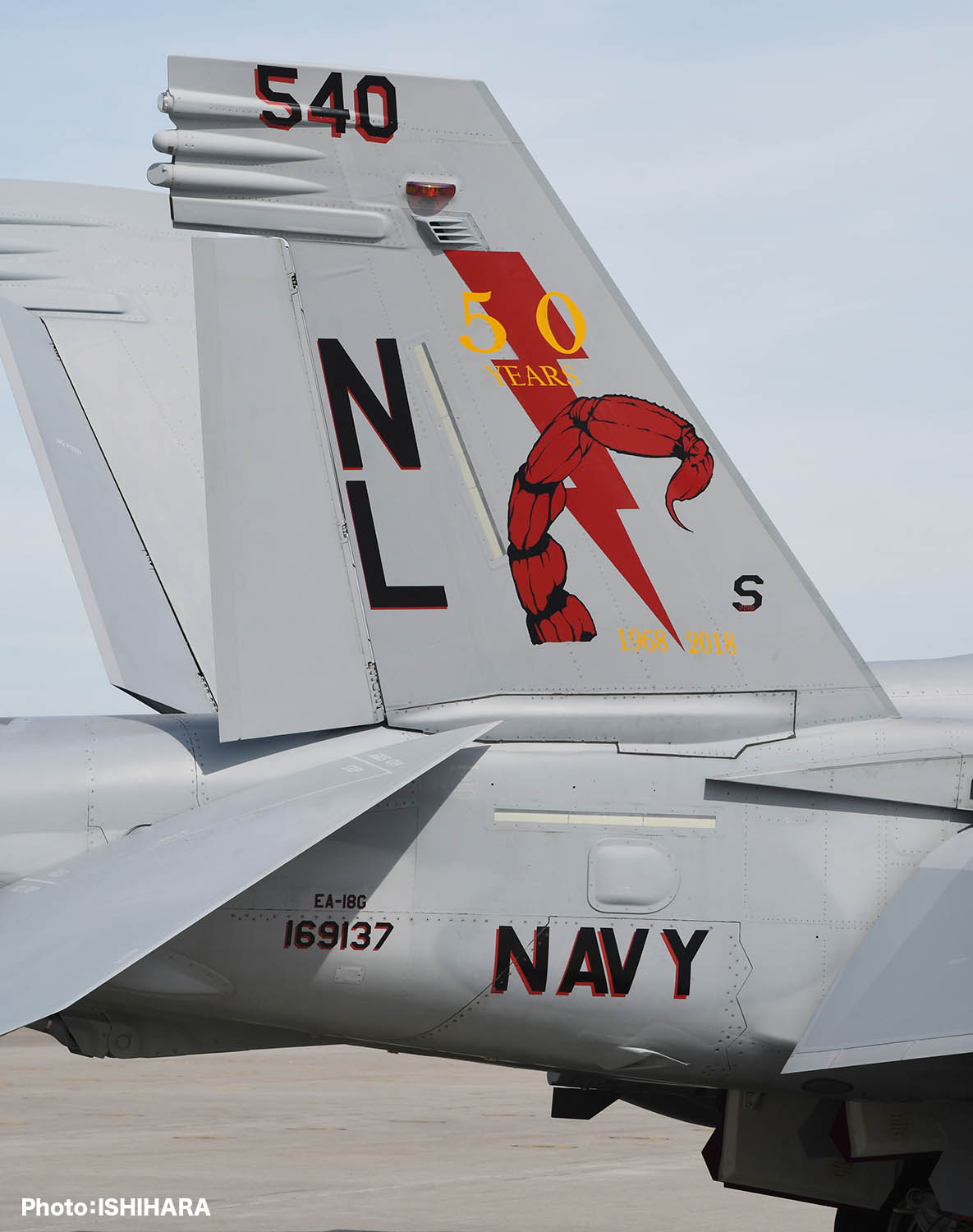 プラッツ/イタレリ　1/48 アメリカ海軍 電子戦機 EA-18Gグラウラー VAQ-132 スコーピオンズ - ウインドウを閉じる