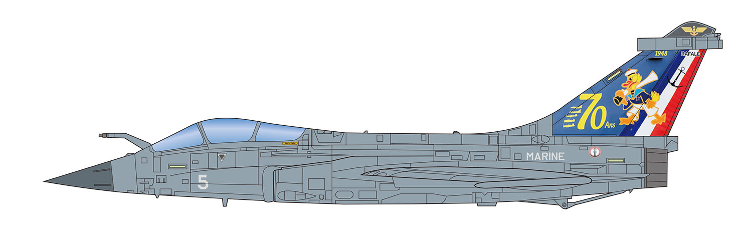 プラッツ/イタレリ　1/72 フランス海軍 艦上戦闘機 ラファールM 第12F海軍航空隊 70周年記念塗装機