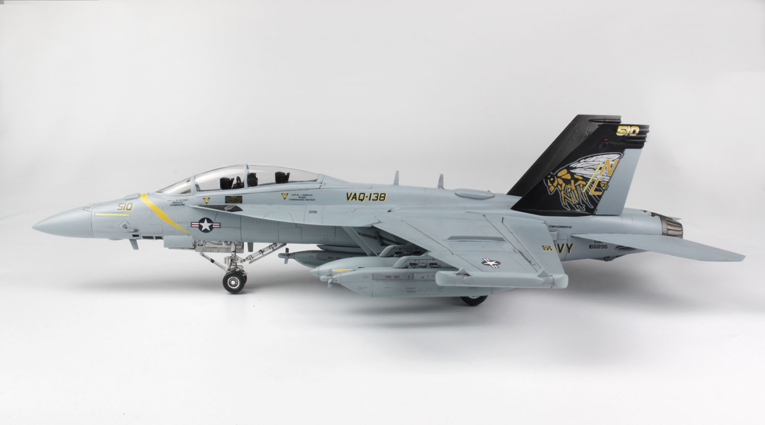 US Navy EW Aircraft EA-18G Growler VAQ-132 Yellow Jackets