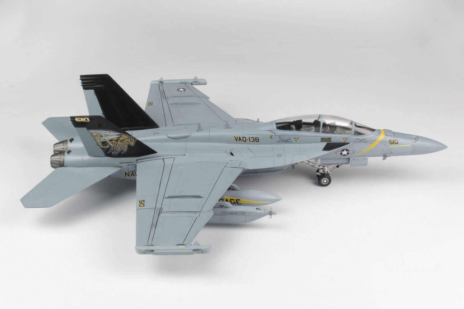 US Navy EW Aircraft EA-18G Growler VAQ-132 Yellow Jackets