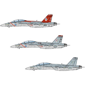 PLATZ 1/144 U.S NAVY F/A-18F VFA-102 DIAMOND BACKS DECAL