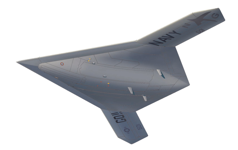 Platz 1/72 U.S. NAVY UCAS X-47B GO NAVY ARMY- NAVY- GAME