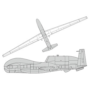 PLATZ 1/72 USAF RQ-4B Global Hawk Yokota AB w/Special Decals