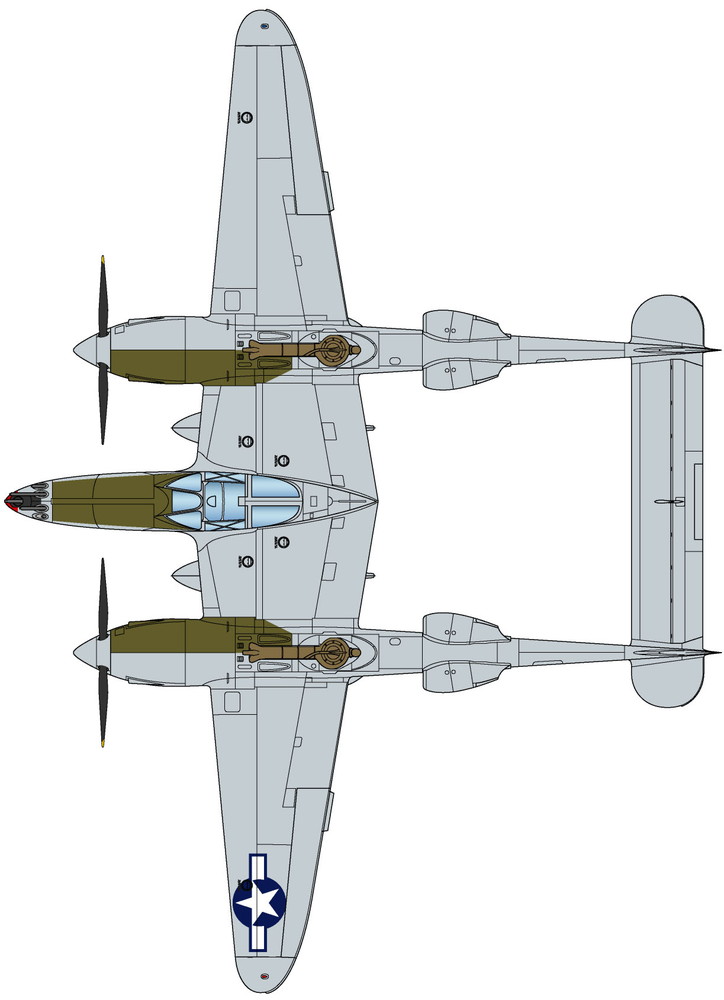 PLATZ 1/72 P-38J Lightning The 8th Air Force