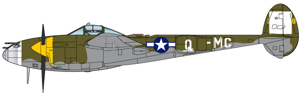 PLATZ 1/72 P-38J Lightning The 8th Air Force