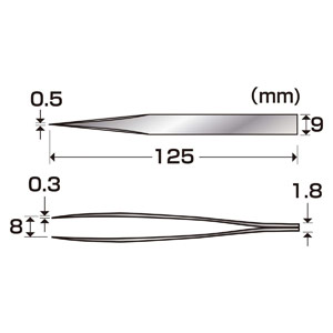 ALEC TWEEZERS-BILL 0.5mm