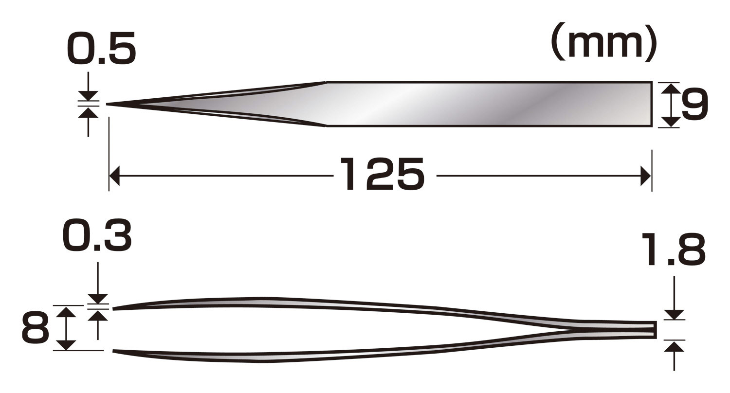 ALEC TWEEZERS-BILL 0.5mm