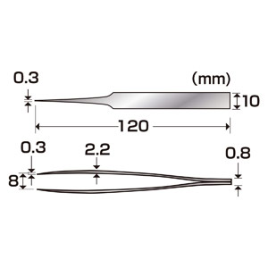 ALEC TWEEZERS-BILL 0.3mm