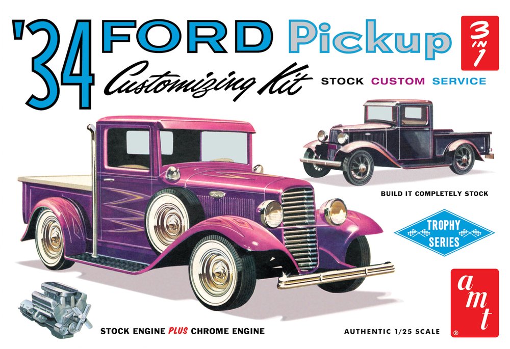 AMT 1/25 フォード ピックアップ 1934 - ウインドウを閉じる