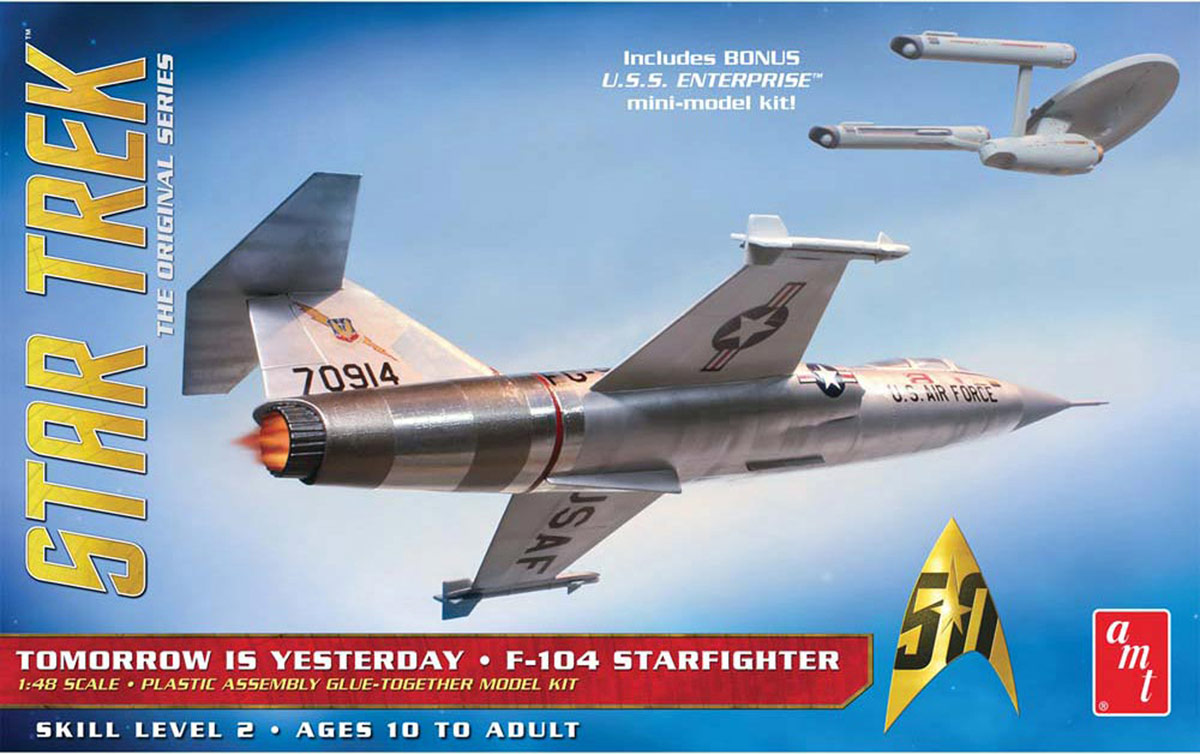 AMT 1/48 ȥå "ǯ7.21" ƶ F-104  1/2500 U.S.S.󥿡ץ饤