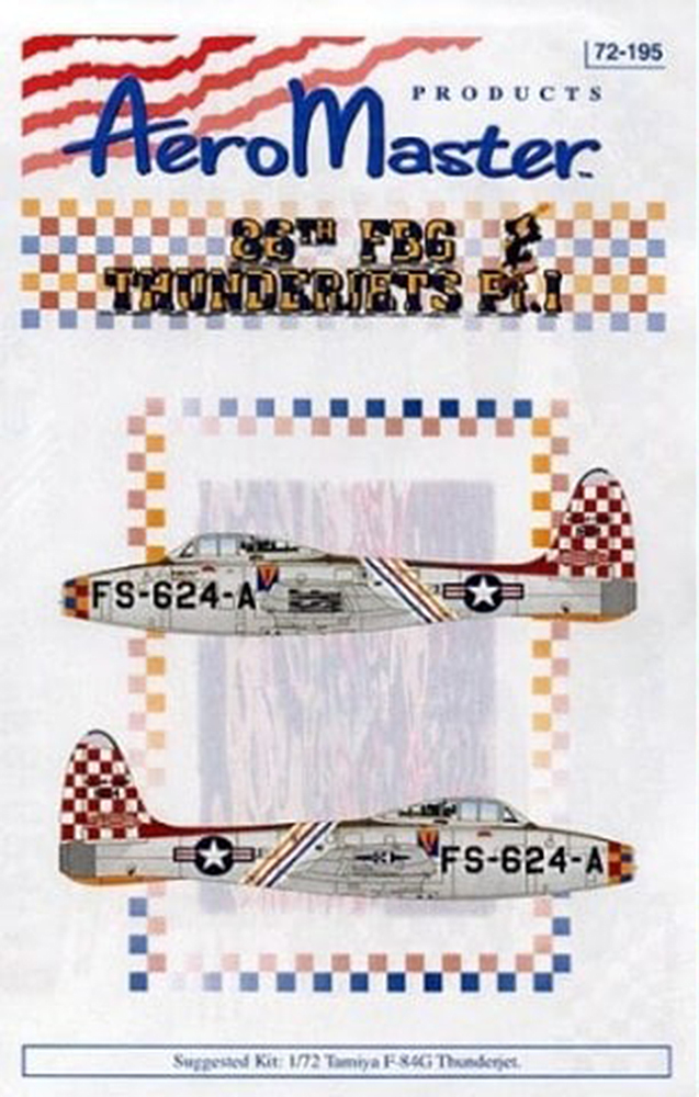 エアロマスター 1/72 アメリカ空軍 F-84 サンダージェット Part.1 第86戦闘爆撃航空団 - ウインドウを閉じる