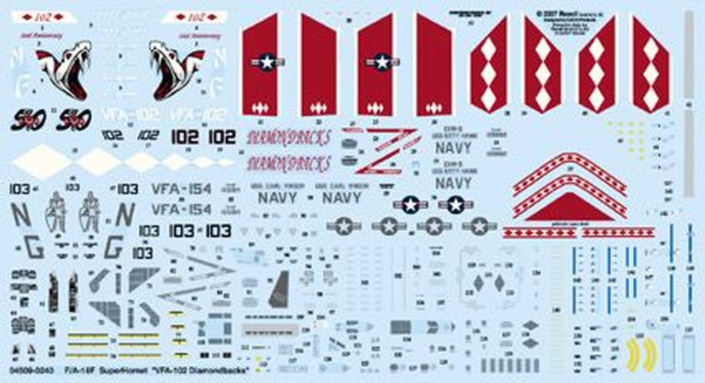 ȥǥ 1/48 ꥫ F/A-18F ۡͥå VFA-102 ɥХå ǥ - ɥĤ