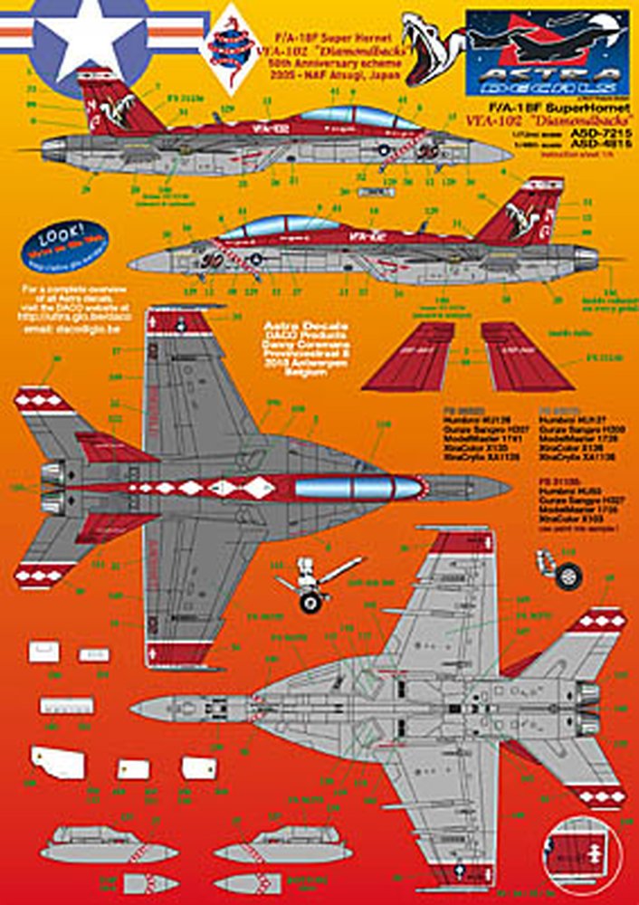 ȥǥ 1/48 ꥫ F/A-18F ۡͥå VFA-102 ɥХå ǥ - ɥĤ