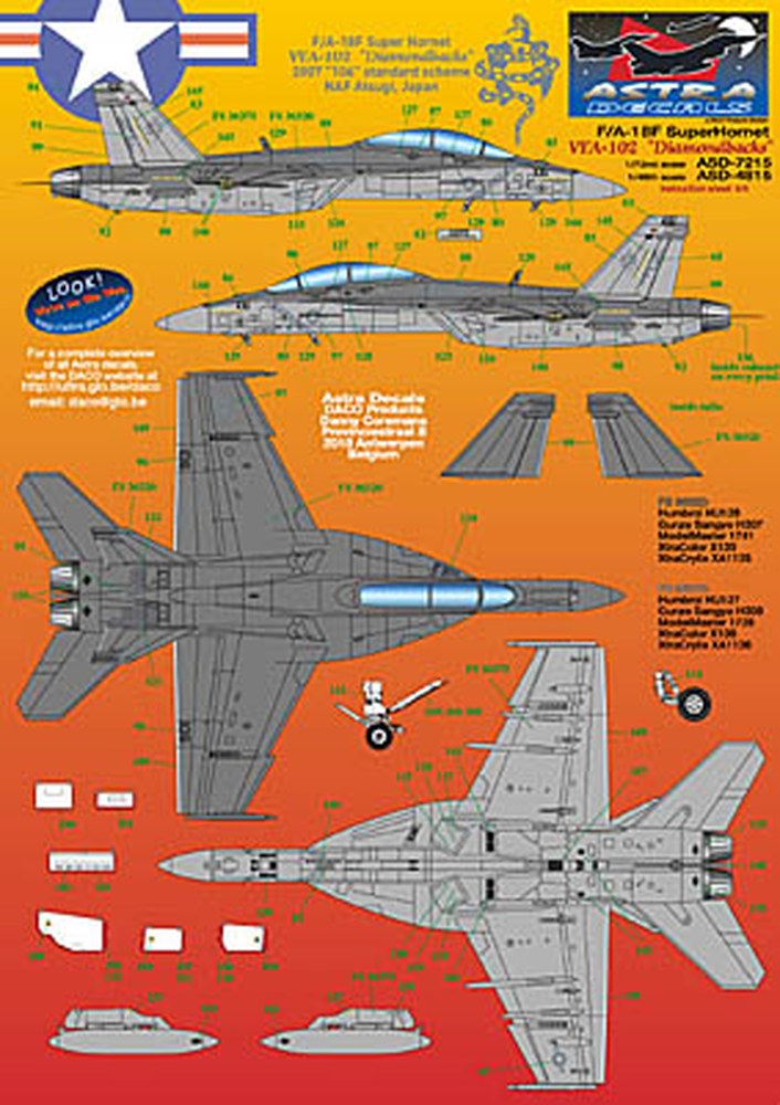 ȥǥ 1/48 ꥫ F/A-18F ۡͥå VFA-102 ɥХå ǥ