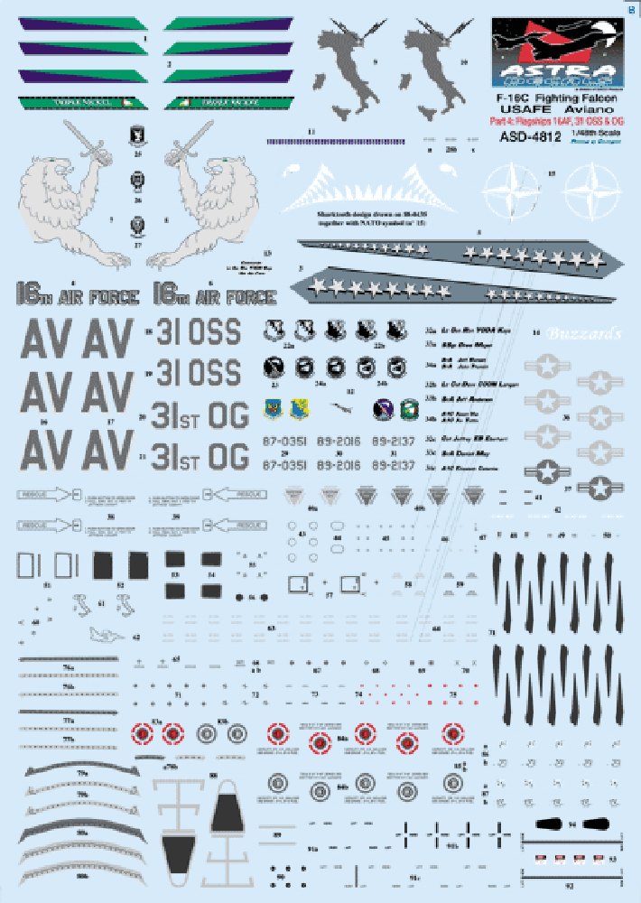 1/72 ꥫ F-16C ζ Part.4 16AF, 31OSS & 31OGʥꥢ