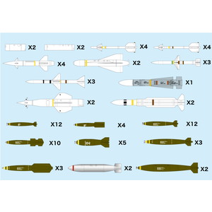 PLATZ 1/144 Model Aircraft Weapon Set 1