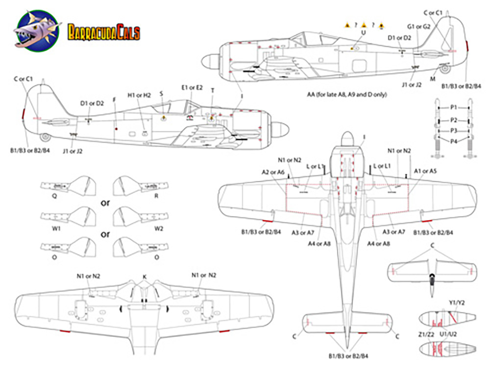 Х饯 1/72 ɥĶ եå Fw-190A/F/D Υƥ󥷥ǥ