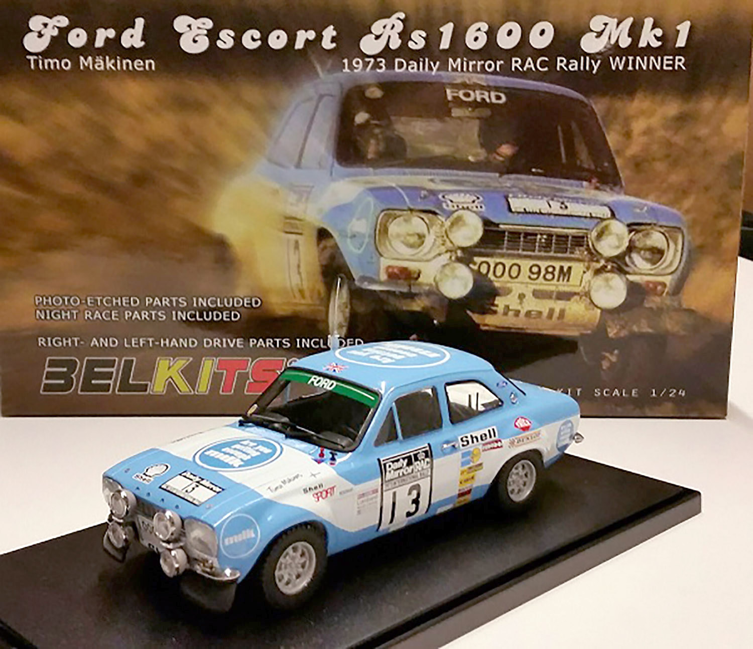 1/24 Ford Escort RS1600 MK.I 1973 RAC Rally Winner