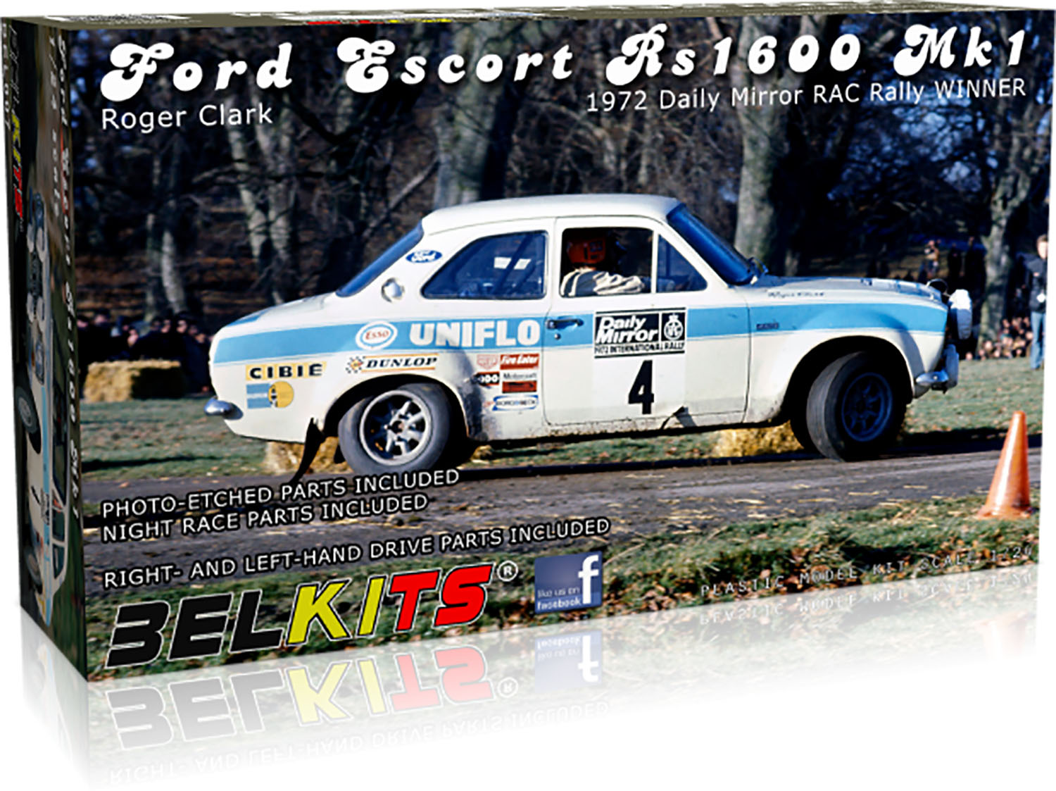 1/24 Ford Escort RS1600 MK.I 1973 RAC Rally Winner