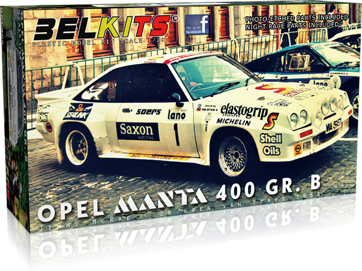 1/24 OPEL MANTA 400 Gr.B 1984 Ypres 24h Rally