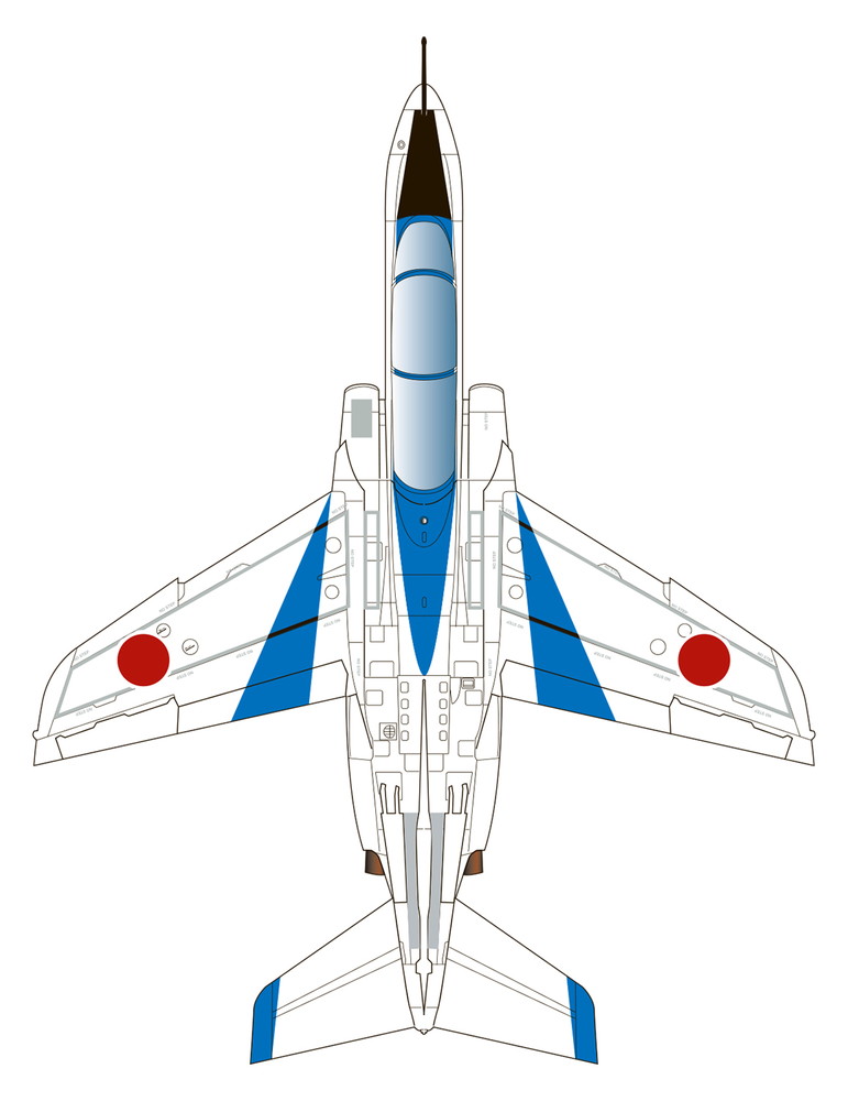 PLATZ 1/100 JASDF T-4 Blue Impulse 2019 Ver.