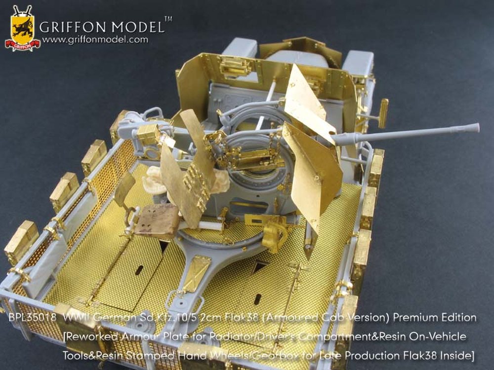 Griffon BPL35018 1//35 Sd.Kfz.10//5 2cm Flak 38 Premium Edition Etching Parts