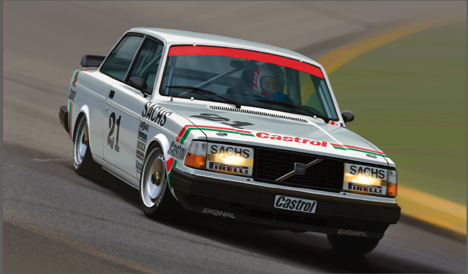 PLATZ/BEEMAX 1/24 VOLVO 240 TURBO '85 DTM CHAMPION