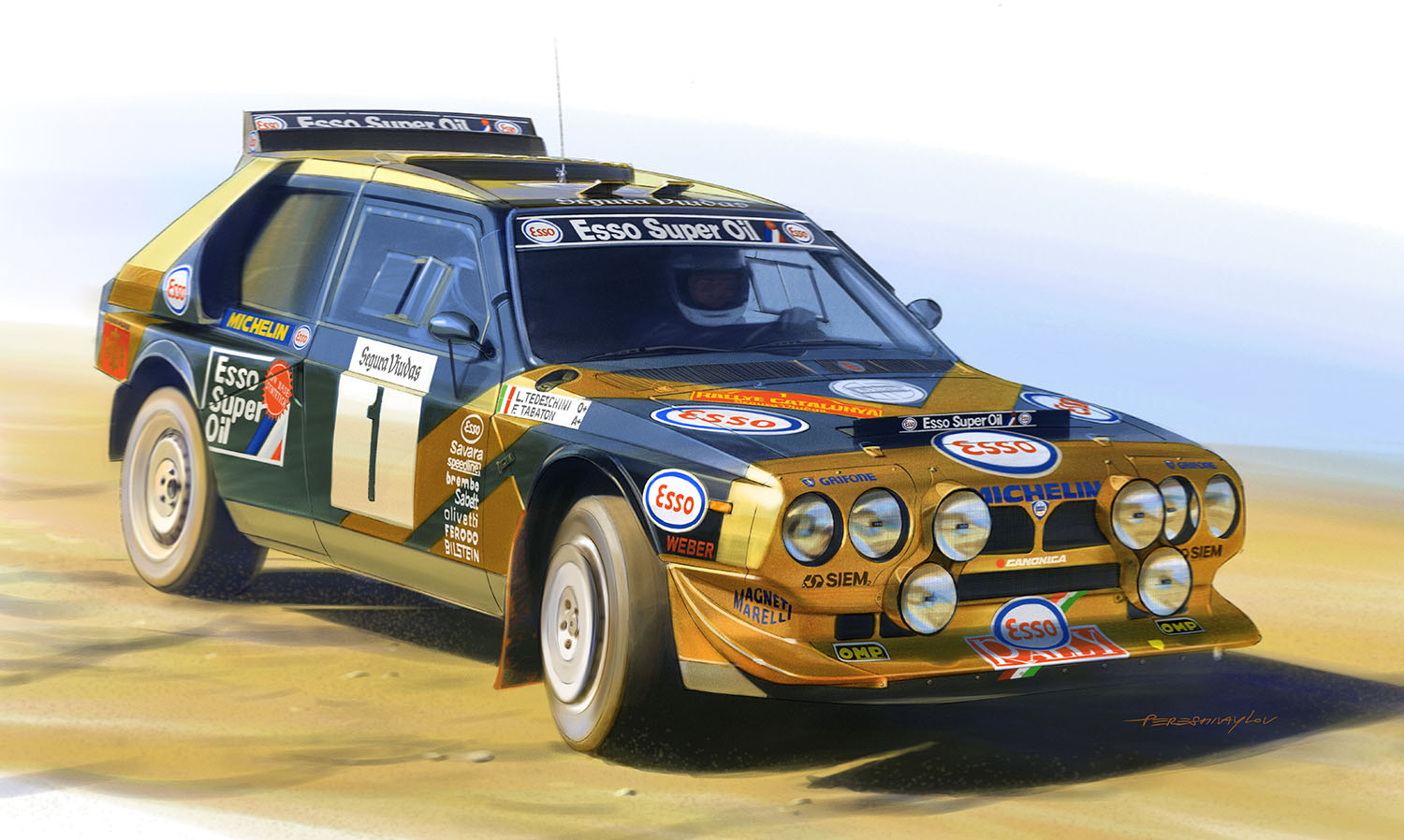 PLATZ/BEEMAX 1/24 LANCIA DELTA S4 '86 CATALUNYA RALLY WINNER