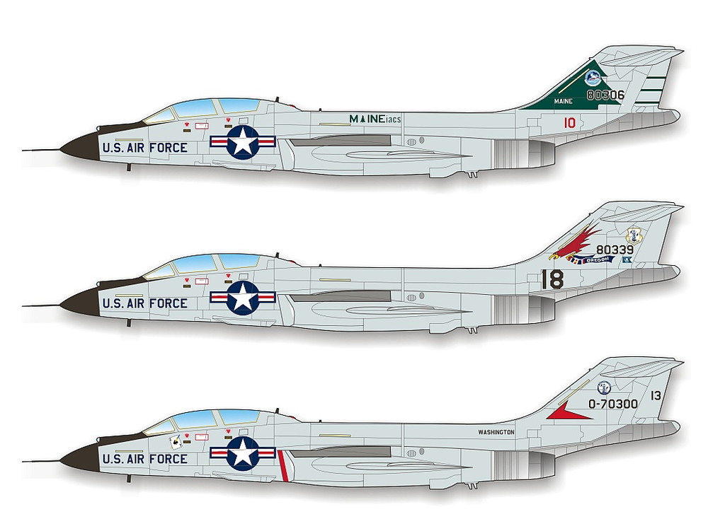 カラカルモデル 1/48 アメリカ空軍州兵 F-101B Part.1 デカール