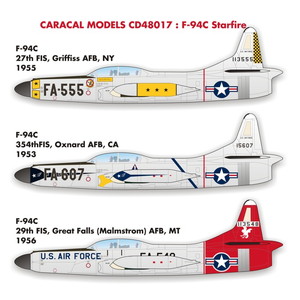 カラカルモデル 1/48 アメリカ空軍 F-94C スターファイア