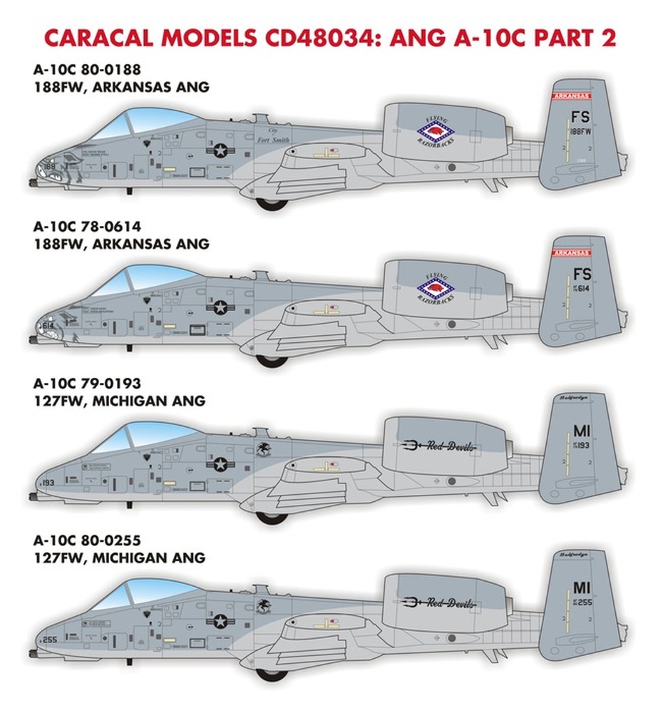 カラカルモデル 1/48 アメリカ空軍州兵 A-10C Part.2