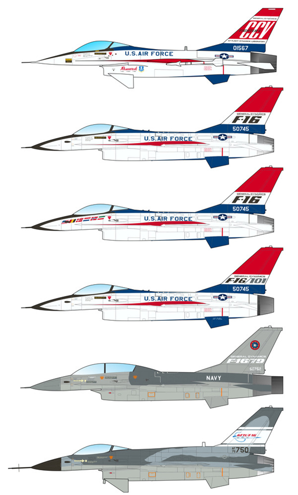 カラカルモデル 1/72 アメリカ F-16バイパー初期タイプ デカールセット ...