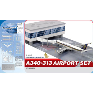 cyber-hobby 1/400 SQ A340-313 AIRPORT SET