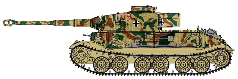 Сۥӡ 1/35 WW.II ɥķ Pz.Kpfw.VI(P) ݥ륷ƥ w/ĥåȥƥ