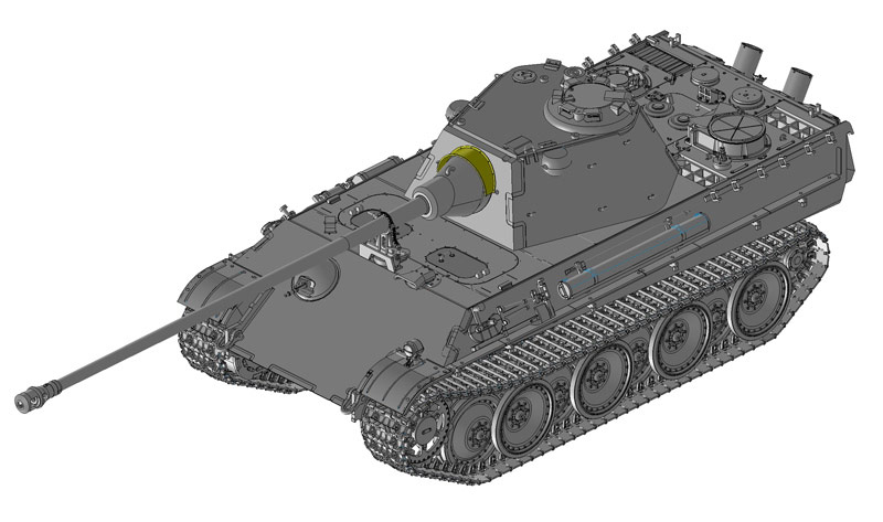 cyber-hobby 1/35 Panther Ausf.F w/7.5cm KwK42 L/100