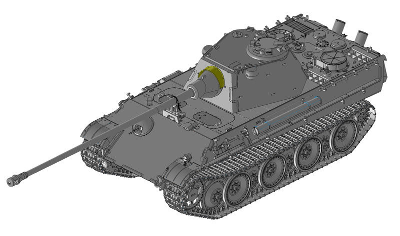 Сۥӡ 1/35 WW.II ɥķ ѥ󥿡F 7.5cm KwK.42 L/100ܷ - ɥĤ