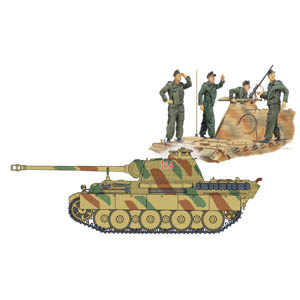 cyber-hobby 1/72 Tank Crew & Panther G Early Production w/Zimmer