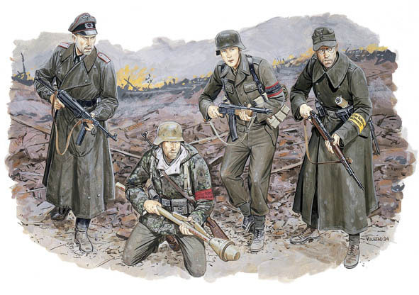 1/35 Panzer kampfwagen Panther II with OVM set and German Volkss