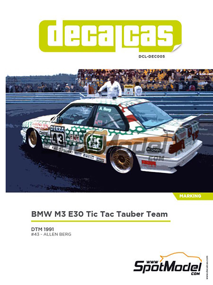 ǥ륭㥹 1/24 BMW M3 E30 Tic Tac Tauber DTM 1991 ǥ