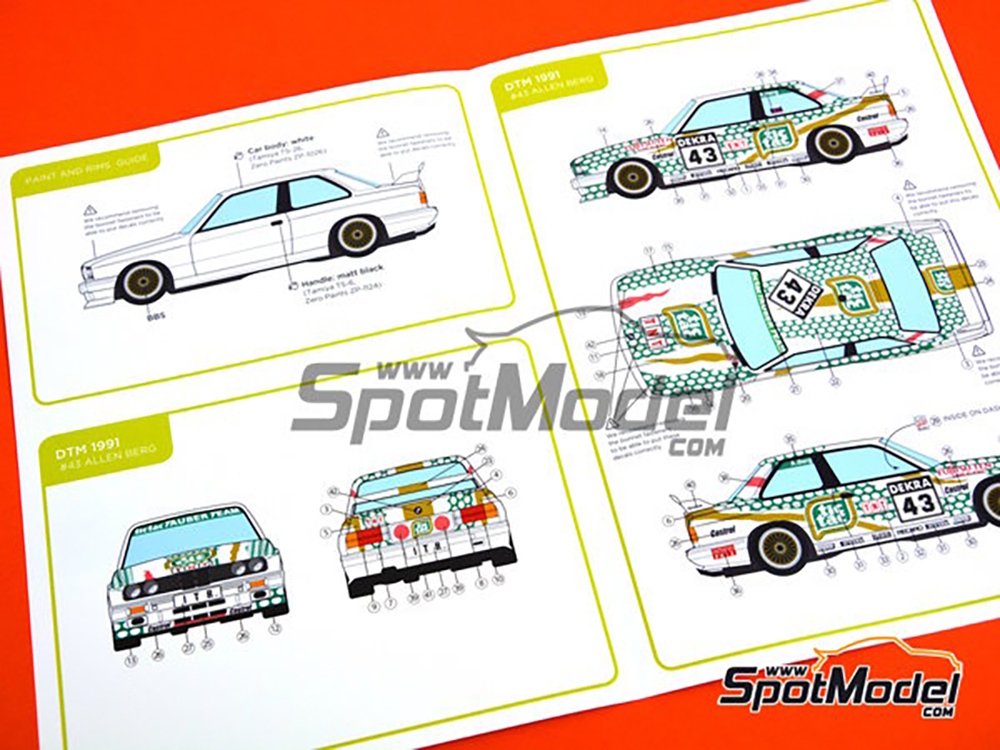 ǥ륭㥹 1/24 BMW M3 E30 Tic Tac Tauber DTM 1991 ǥ - ɥĤ