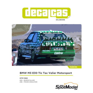 ǥ륭㥹 1/24 BMW M3 E30 Tic Tac Vailer DTM 1992 ǥ