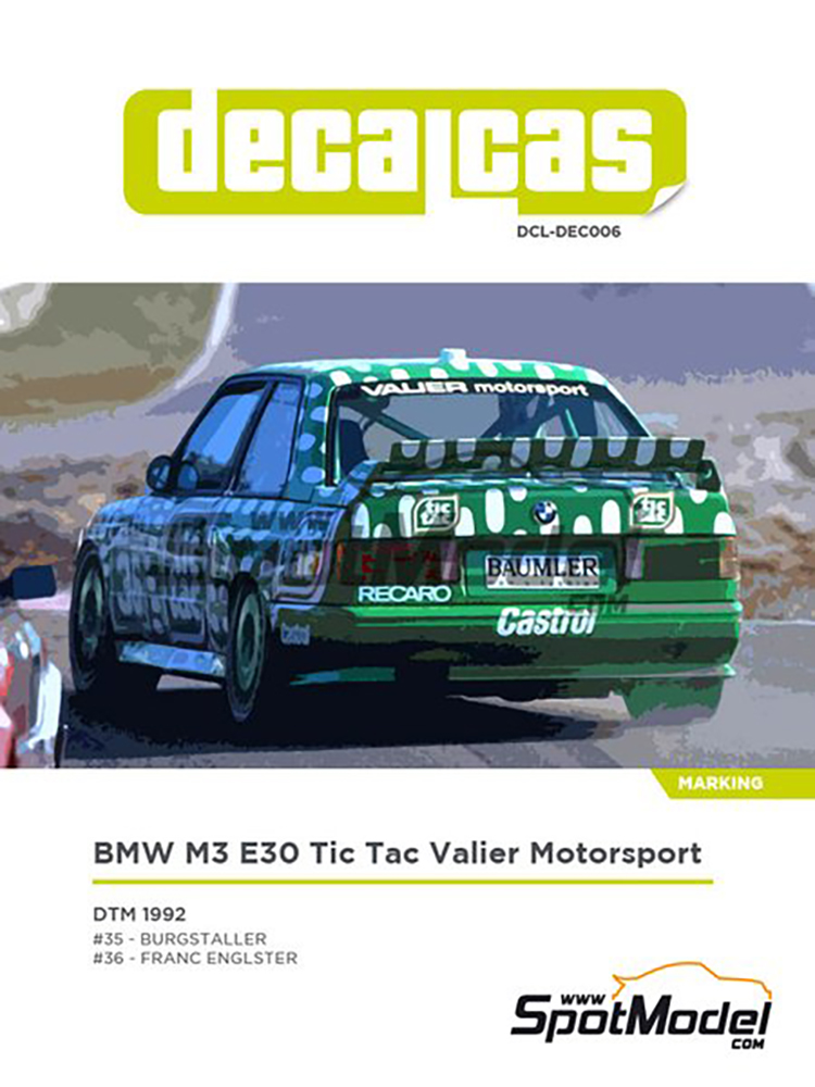 ǥ륭㥹 1/24 BMW M3 E30 Tic Tac Vailer DTM 1992 ǥ - ɥĤ