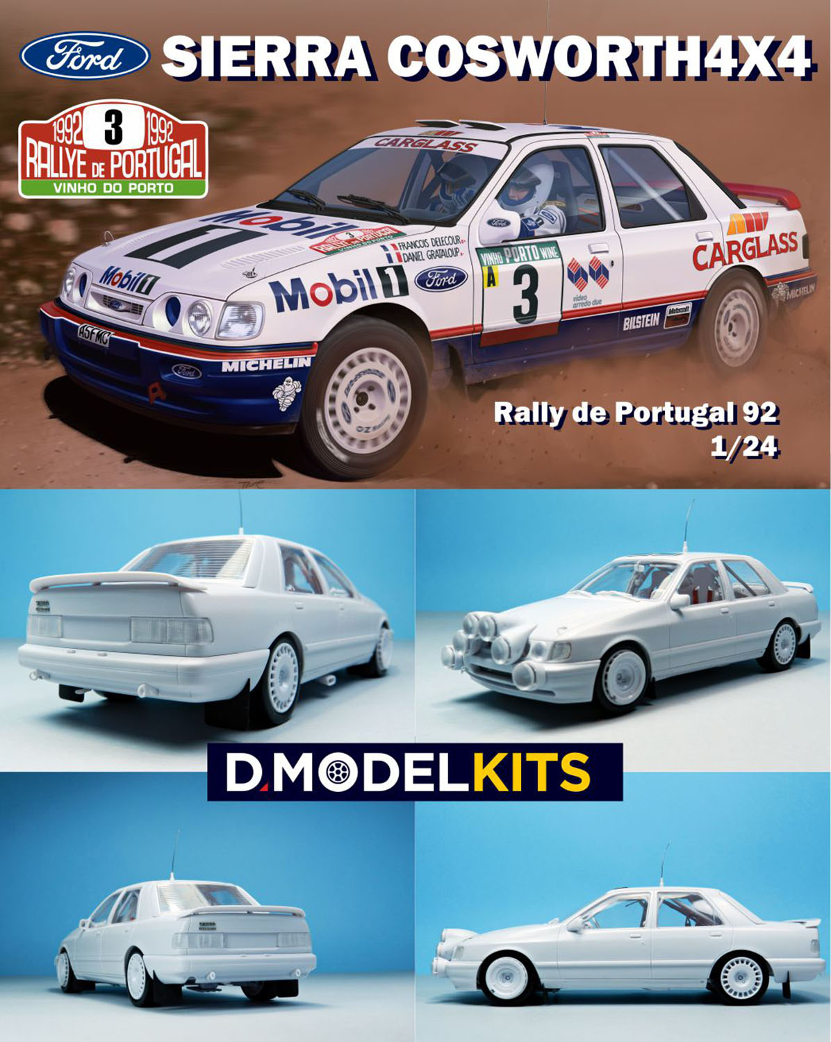 1/24 フォード シエラ コスワース 4×4 1992 ポルトガルラリー