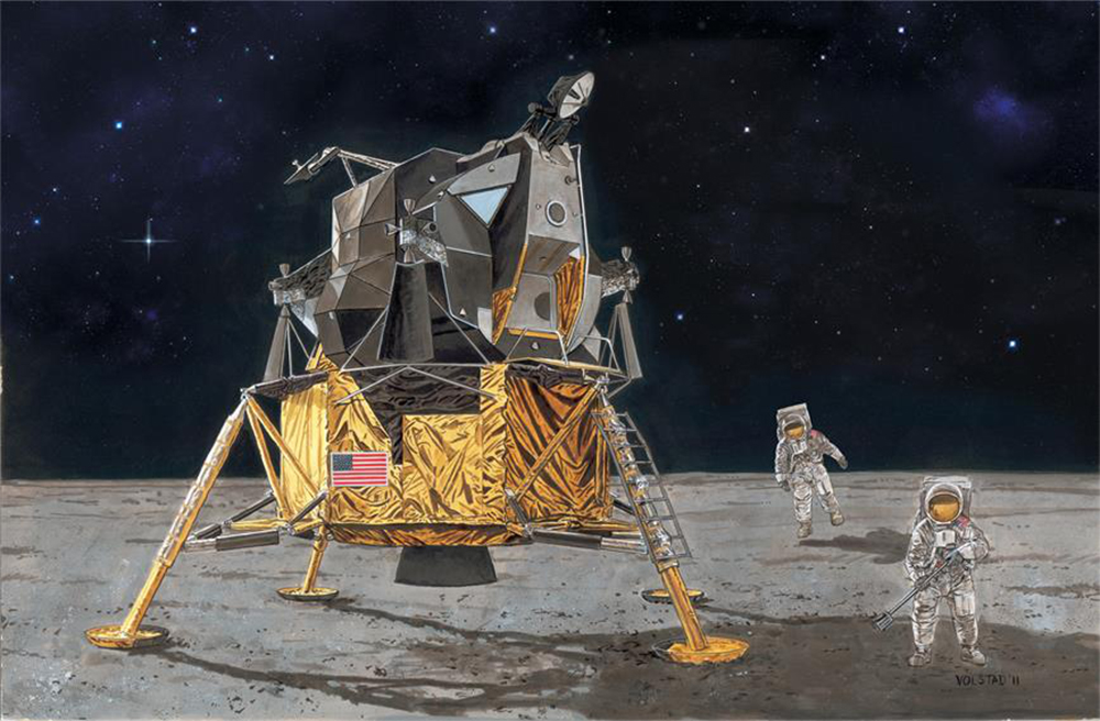 ドラゴン 1/72 NASA アポロ11号 人類初の月面着陸 司令船コロンビア+月